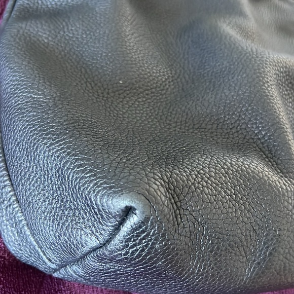 Burberry Black Pebbled Leather Slouchy Shoulder Bag - Picture 8 of 8